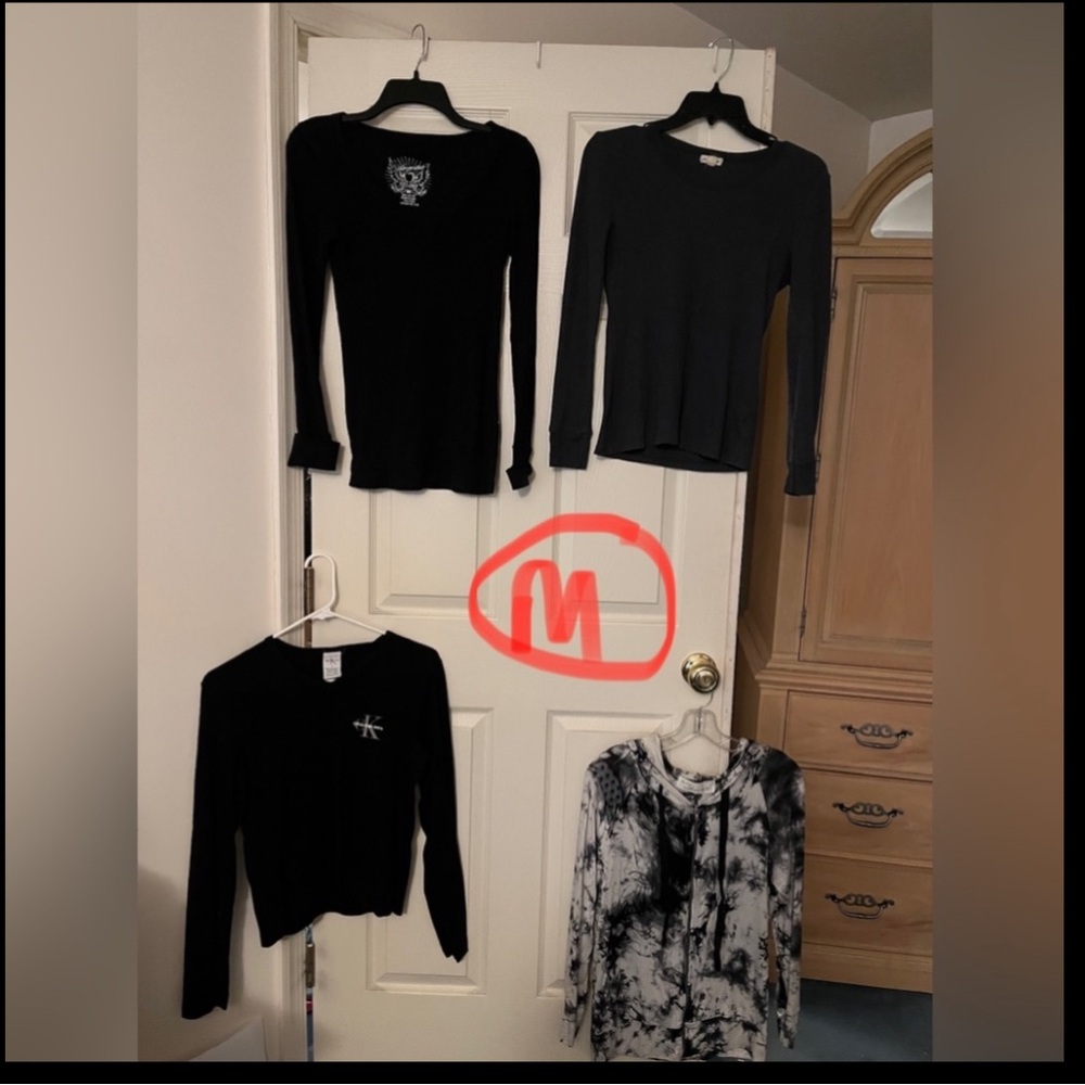 variety top collection size med 4 piece bundle for teens and women new/like new